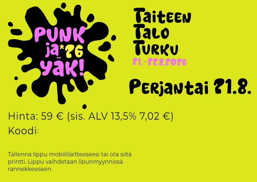 Punk ja Yäk 2026 Perjantai
